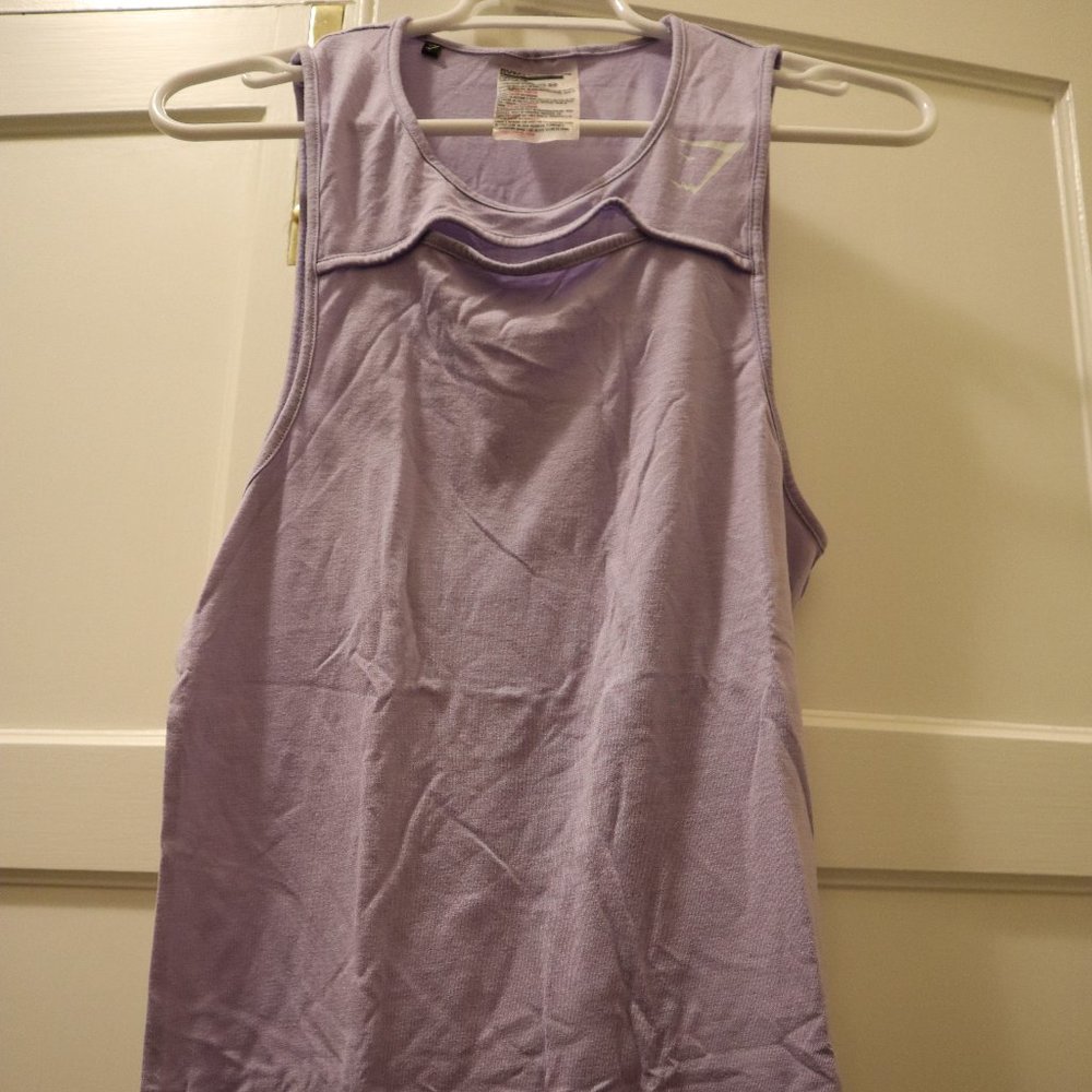 Small Gymshark Lavender Workout Tank top